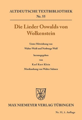 Die Lieder Oswalds von Wolkenstein