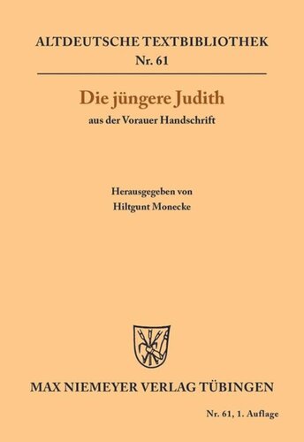 Die jüngere Judith aus der Vorauer Handschrift