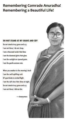 Remembering Comrade Anuradha! A Collection of Memoirs