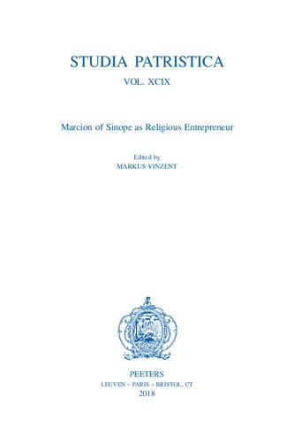 Marcion of Sinope as Religious Entrepreneur