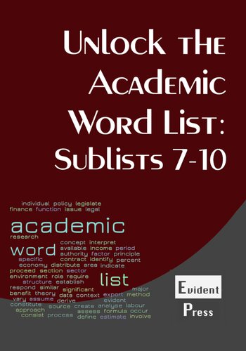 Unlock the Academic Wordlist: Sublists 7-10