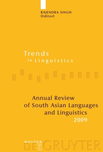 Annual Review of South Asian Languages and Linguistics: 2009