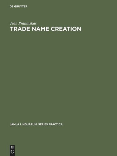 Trade name creation: Processes and patterns