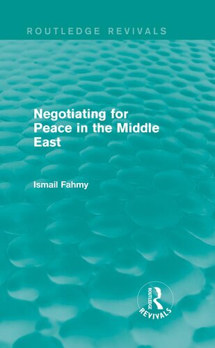 Negotiating for Peace in the Middle East