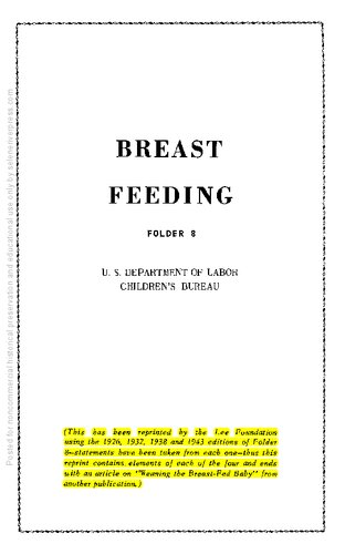 Breast Feeding, Folder 8