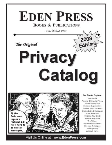 Eden Press - The Original Privacy Catalog - 2008 Edition