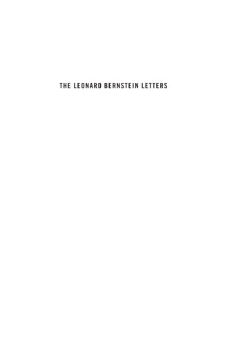 The Leonard Bernstein Letters