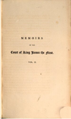 Memoirs of the Court of King James the First