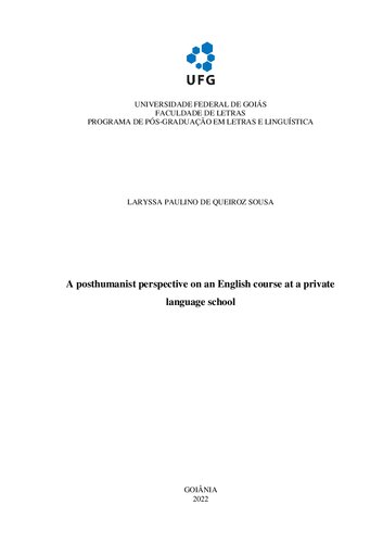 A posthumanist perspective on an English course at a private language school