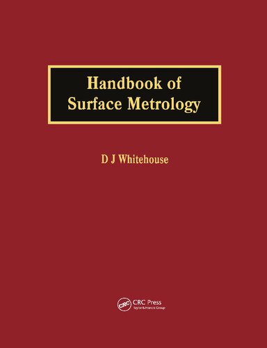 Handbook of Surface Metrology