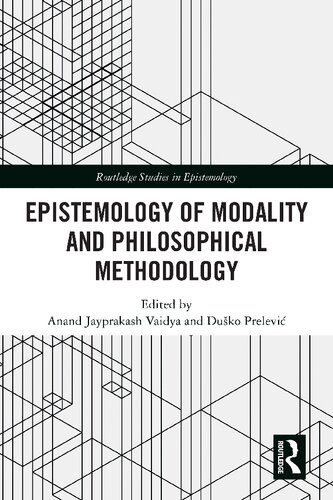 Epistemology of Modality and Philosophical Methodology