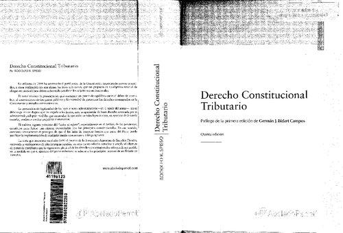 Derecho Constitucional Tributario