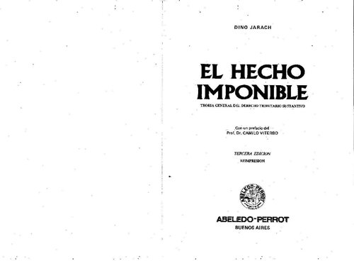 El hecho imponible