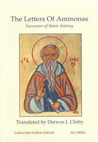 The Letters of Ammonas, Successor of Saint Antony