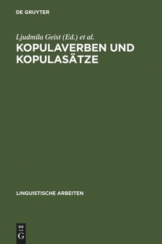 Kopulaverben und Kopulasätze: Intersprachliche und intrasprachliche Aspekte