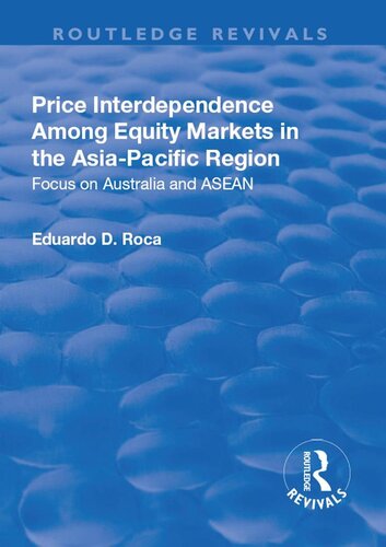 Price Interdependence Among Equity Markets in the Asia-Pacific Region: Focus on Australia and ASEAN