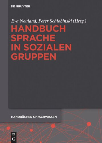 Handbuch Sprache in sozialen Gruppen