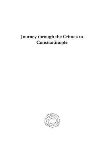 Journey Through the Crimea to Constantinople