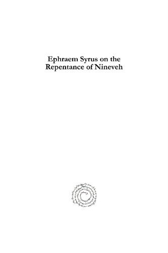 Ephraem Syrus on the Repentance of Nineveh