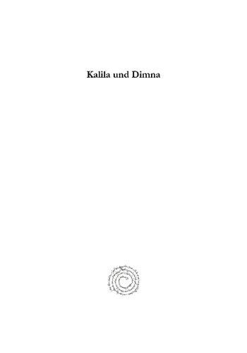 Kalila Und Dimna: Syrisch Und Deutsch