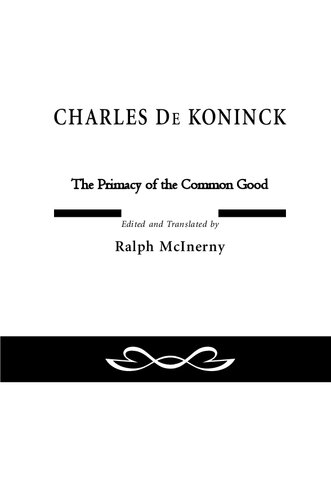 Primacy of Common Good