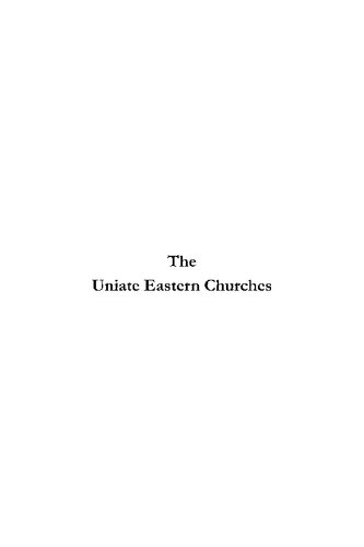 The Uniate Eastern Churches