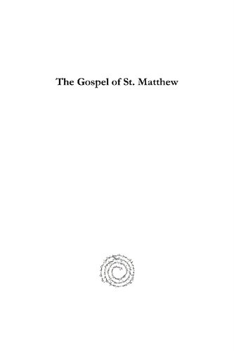 The Gospel of St. Matthew