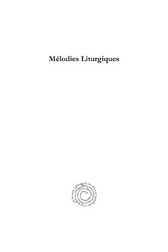 Melodies Liturgiques