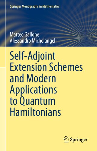 Self-Adjoint Extension Schemes and Modern Applications to Quantum Hamiltonians