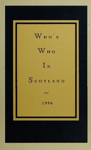 Who's Who In Scotland 1996