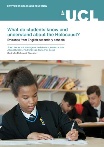 What do students know and understand about the Holocaust? Evidence from English secondary schools