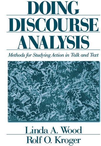 Doing Discourse Analysis