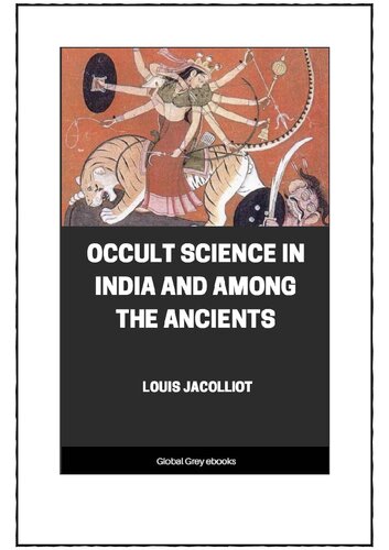 Occult Science In India And Among The Ancients