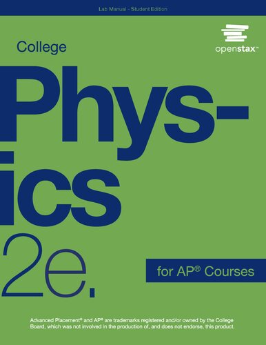 College Physics for AP® Courses 2e - Lab Manual (Student Version)