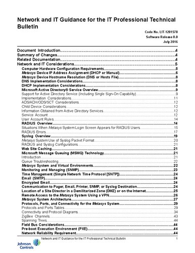 Network and IT Guidance for the IT Professional Technical Bulletin