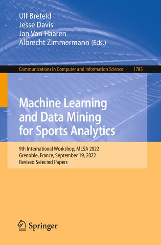 Machine Learning and Data Mining for Sports Analytics. 9th International Workshop, MLSA 2022 Grenoble, France, September 19, 2022 Revised Selected Papers