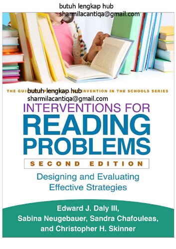 Interventions for Reading Problems, Second Edition: Designing and Evaluating Effective Strategies