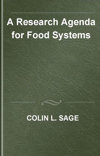 A Research Agenda for Food Systems