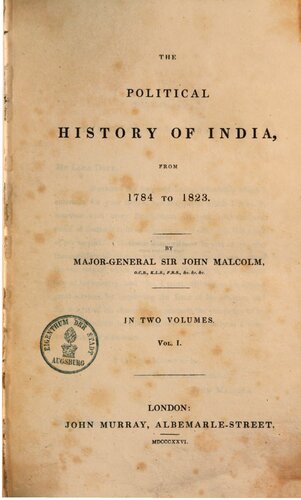 The Political History  of India, from 1784 to 1823