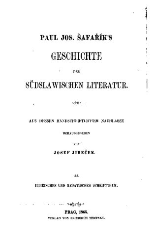 Illirisches und kroatisches Schrifttum