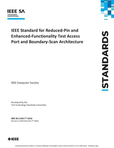 IEEE Standard for Reduced-Pin and Enhanced-Functionality Test Access Port and Boundary-Scan Architecture