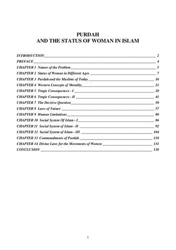 Purdah and the Status of Woman in Islam