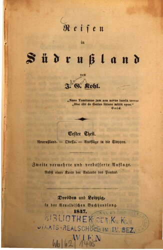 Neurussland - Odessa - Ausflüge in die Steppen