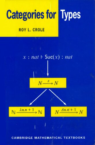 Categories for Types (Cambridge Mathematical Textbooks)