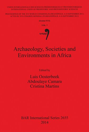 Archaeology, Societies and Environments in Africa