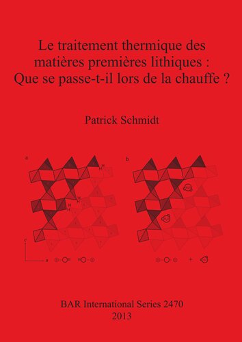 Le traitement thermique des matières premières lithiques: Que se passe-t-il lors de la chauffe?