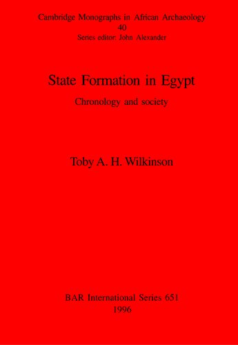 State Formation in Egypt: Chronology and society