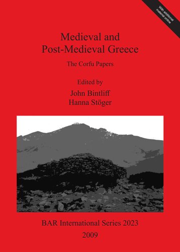 Medieval and Post-Medieval Greece: The Corfu Papers