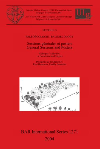 Paléoécologie / Paleoecology: Sessions générales et posters / General Sessions and Posters