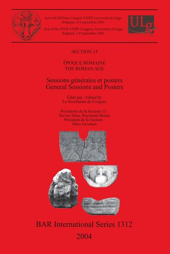 Époque romaine / The Roman Age: Sessions générales et posters / General Sessions and Posters